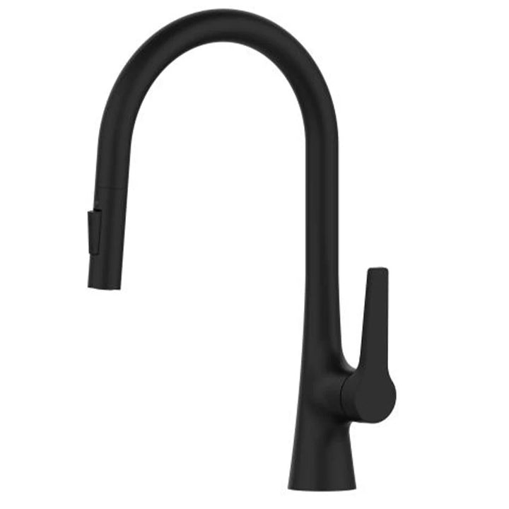 Bagnolux Black Rose Gold Deck Mounted Kitchen Faucet Two Function Single Handle Pull Out Mixer Hot and Cold Water Pull Out Taps | Designix -  Black   - https://designix.fr/