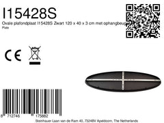 Plaque ovale noir | Nera