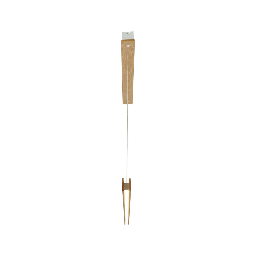 Suspension LED Ilgas, bois