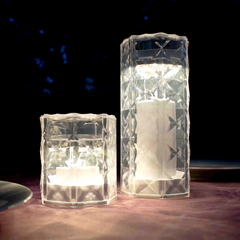 Lampe à poser Jack Lux, effet bougie