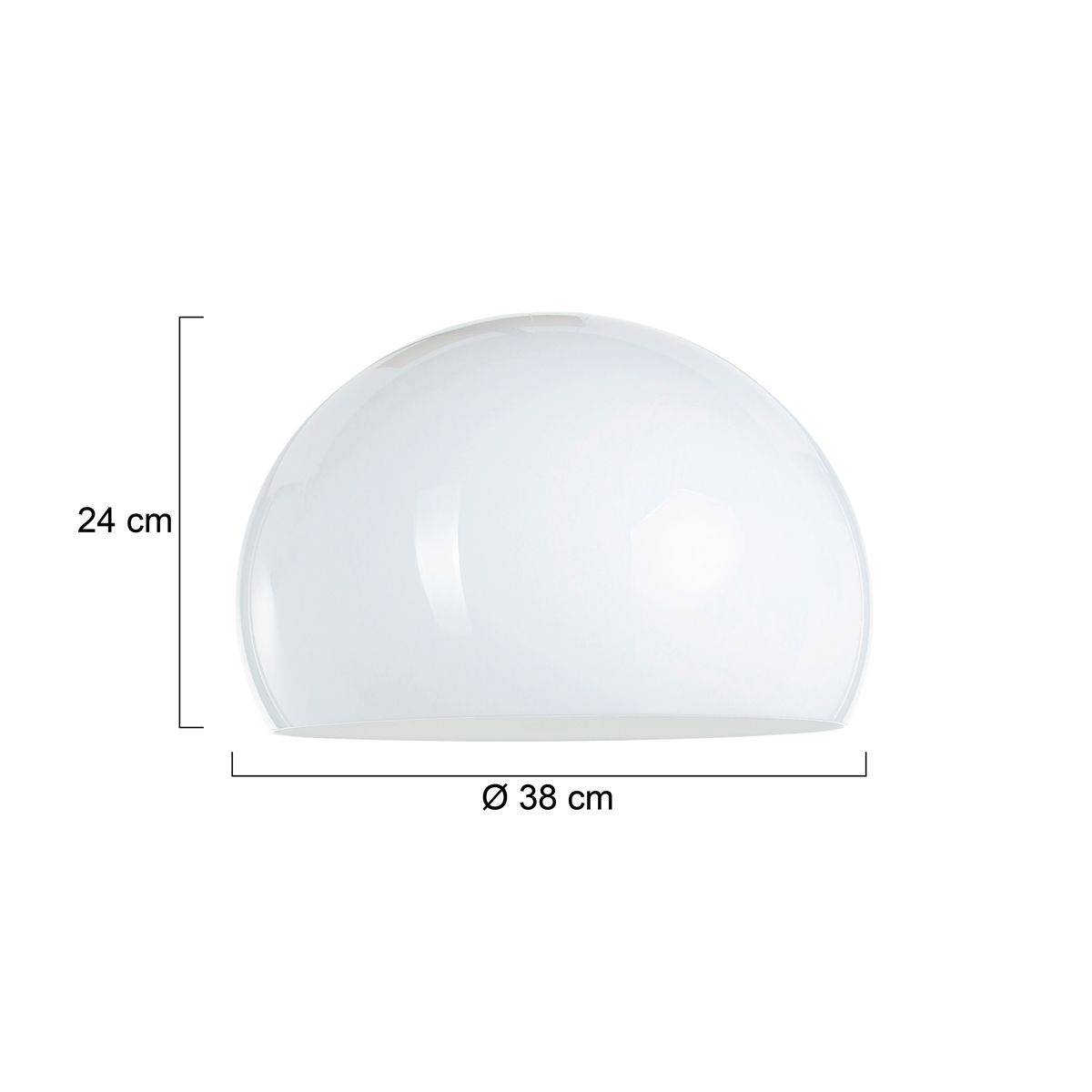 Abat-jour K10610S blanc en plastique