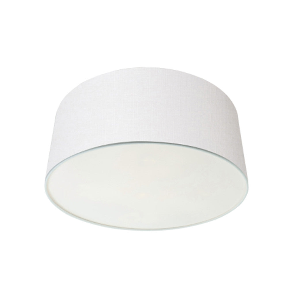 Abat-jour K1066QS blanc en lin