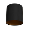 Abat-jour 18 cm rond uni noir *M*