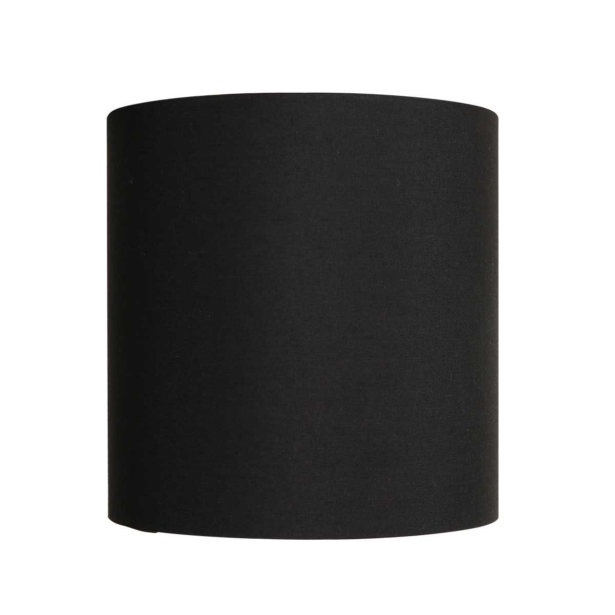 Abat-jour 18 cm rond uni noir *M*