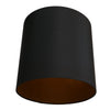 Abat-jour 30 cm rond uni noir *M*
