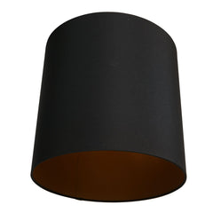 Abat-jour 30 cm rond uni noir *M*