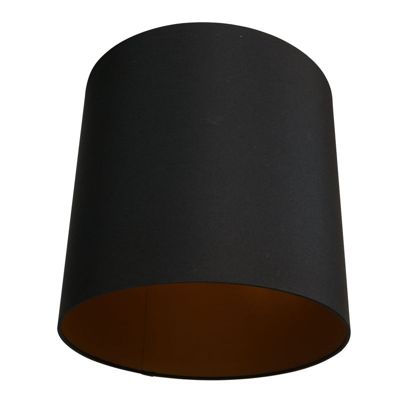 Abat-jour 30 cm rond uni noir *M*