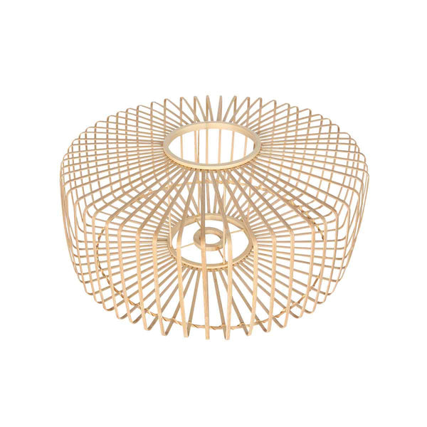Abat-jour naturel en bambou/bois K2004BS ⌀40 cm avec douille E27