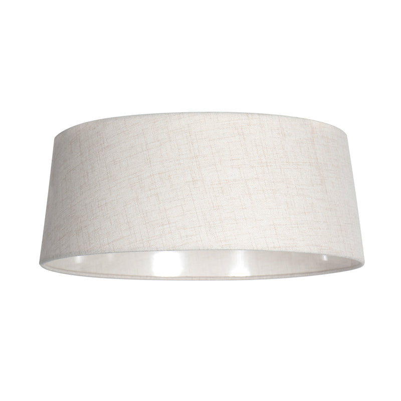 Abat-jour K2010SS - lin couleur crème avec intérieur blanc Ø48 cm