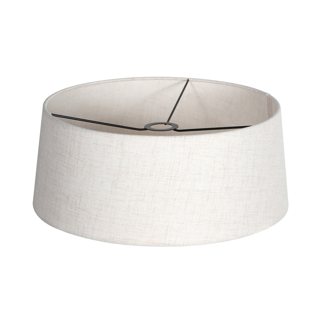 Abat-jour K2010SS - lin couleur crème avec intérieur blanc Ø48 cm