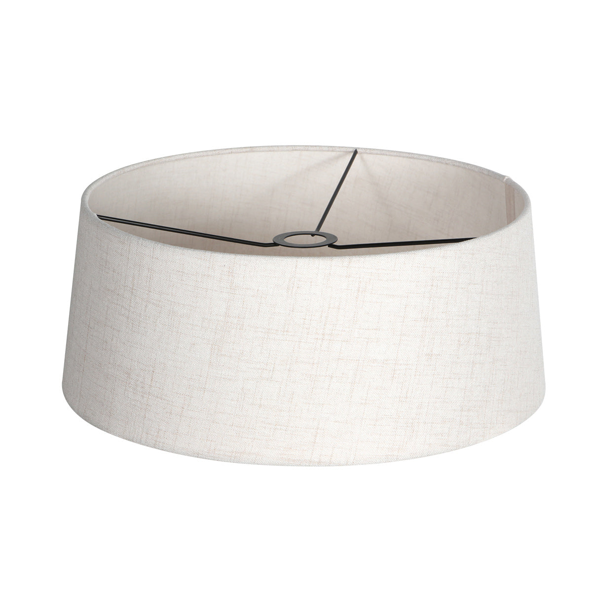 Vue plongeante sur l'intérieur blanc et l'armature métallique avec bague réductrice