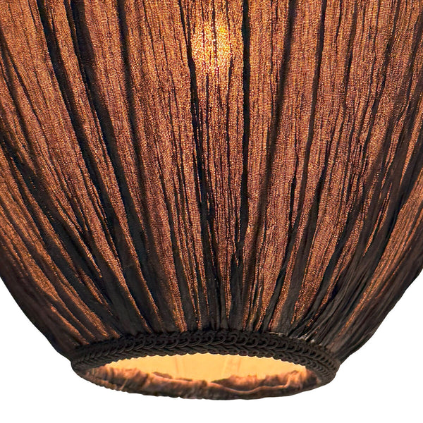 Abat-jour séparé K2011NS – Petit abat-jour en forme de goutte en lin noir fait main Ø25 cm pour douilles E27