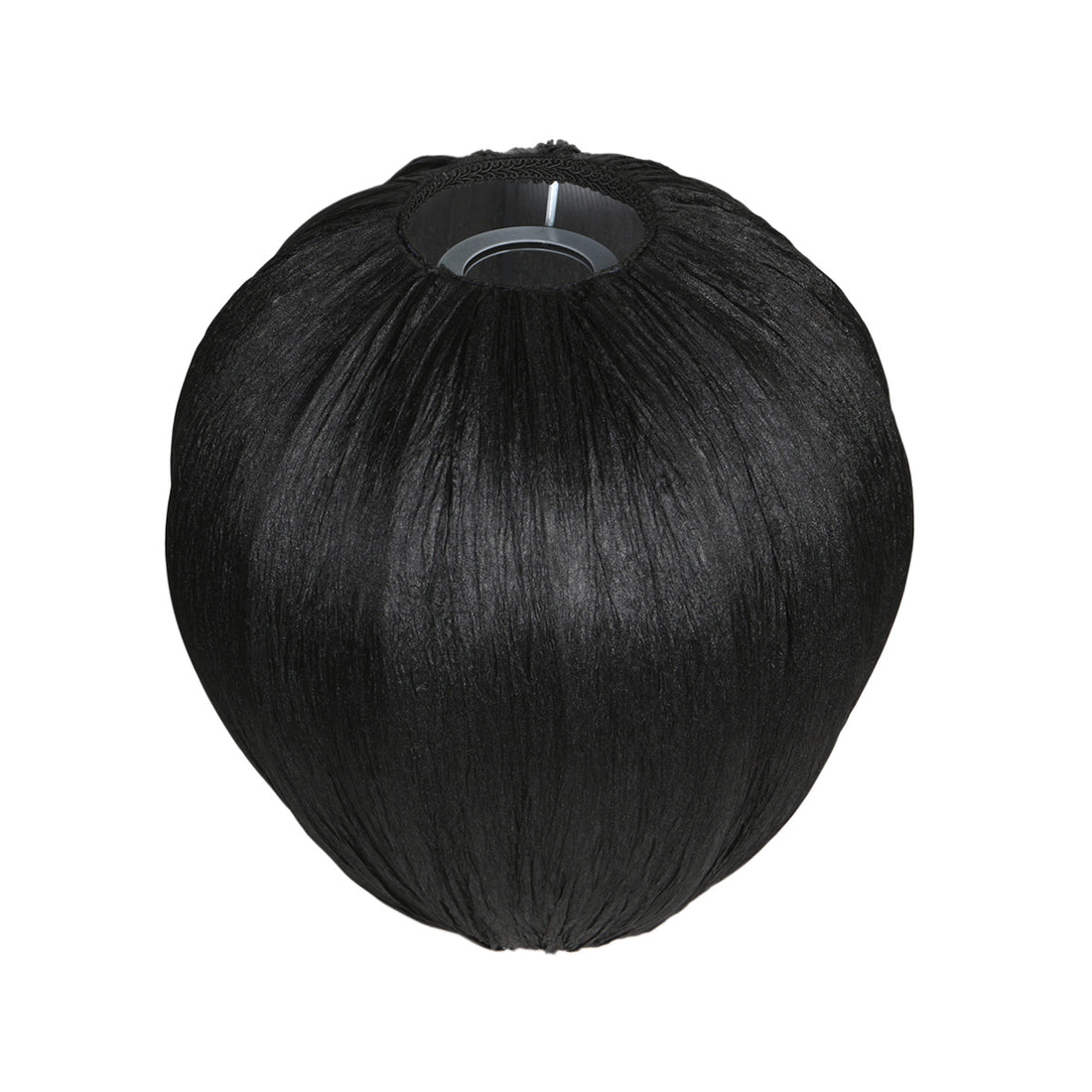Abat-jour séparé K2011NS – Petit abat-jour en forme de goutte en lin noir fait main Ø25 cm pour douilles E27