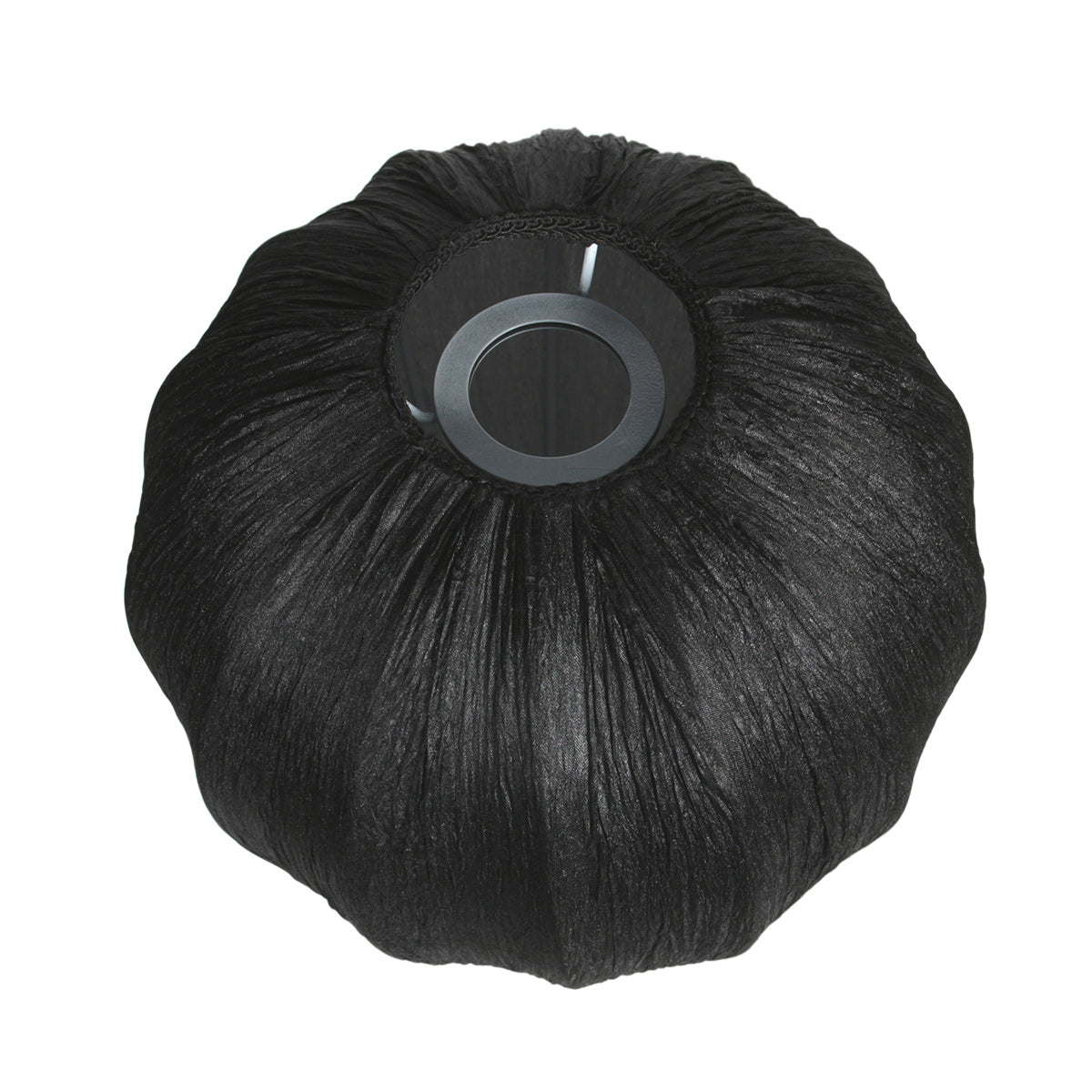 Abat-jour séparé K2011NS – Petit abat-jour en forme de goutte en lin noir fait main Ø25 cm pour douilles E27