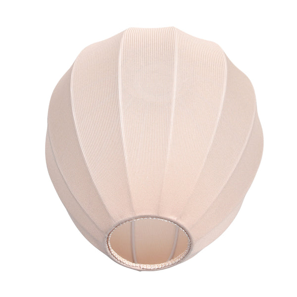 Abat-jour K20121S – Fait main en lin beige, en forme de goutte, Ø25 cm, pour luminaires E27