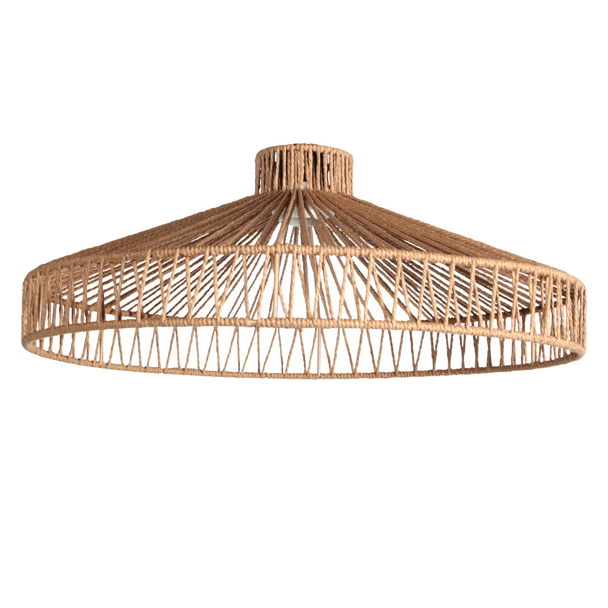 Twine K2022DS – abat-jour transparent en corde Ø50 crème/beige