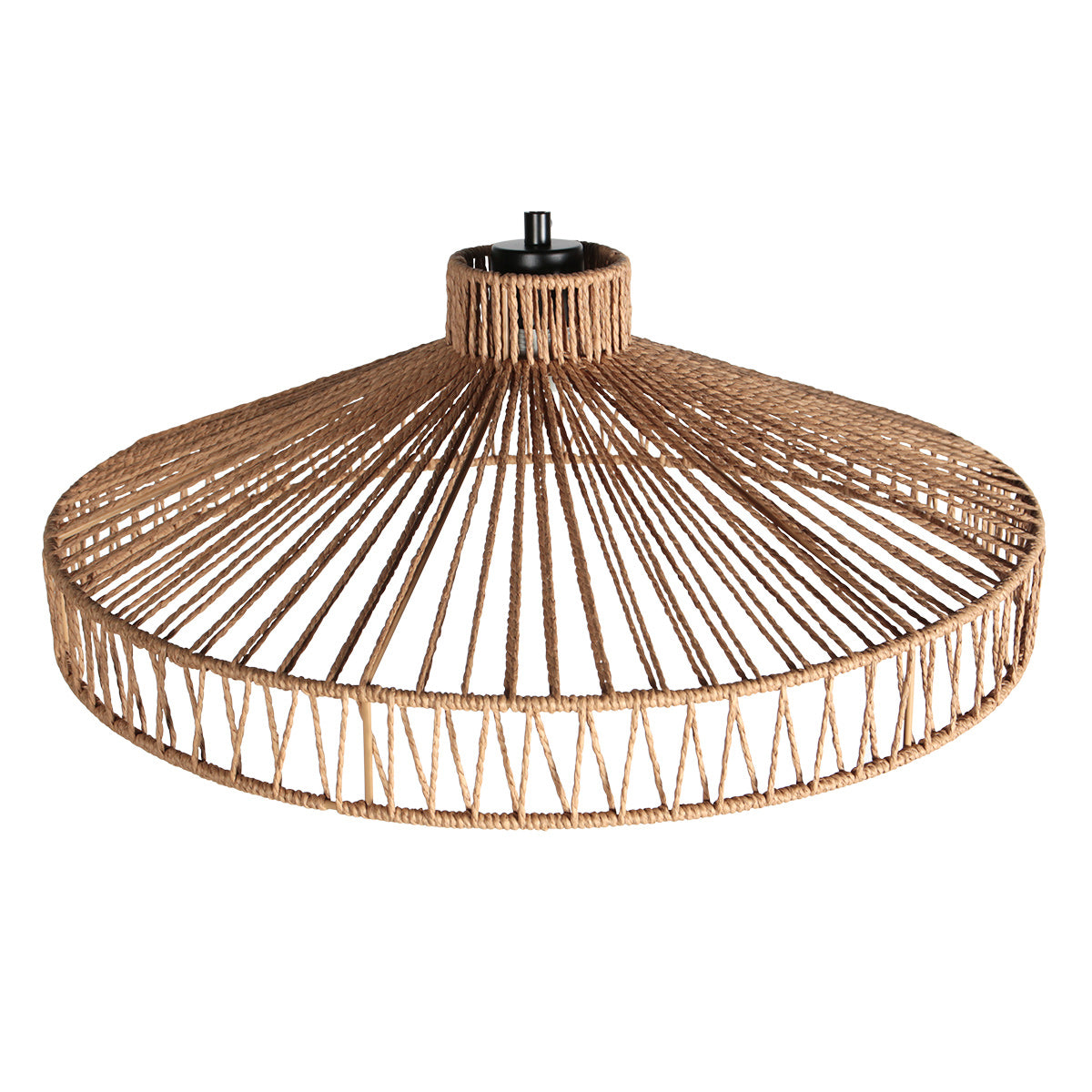 Twine K2022DS – abat-jour transparent en corde Ø50 crème/beige
