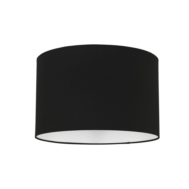 Abat-jour rond K7976SS noir en lin