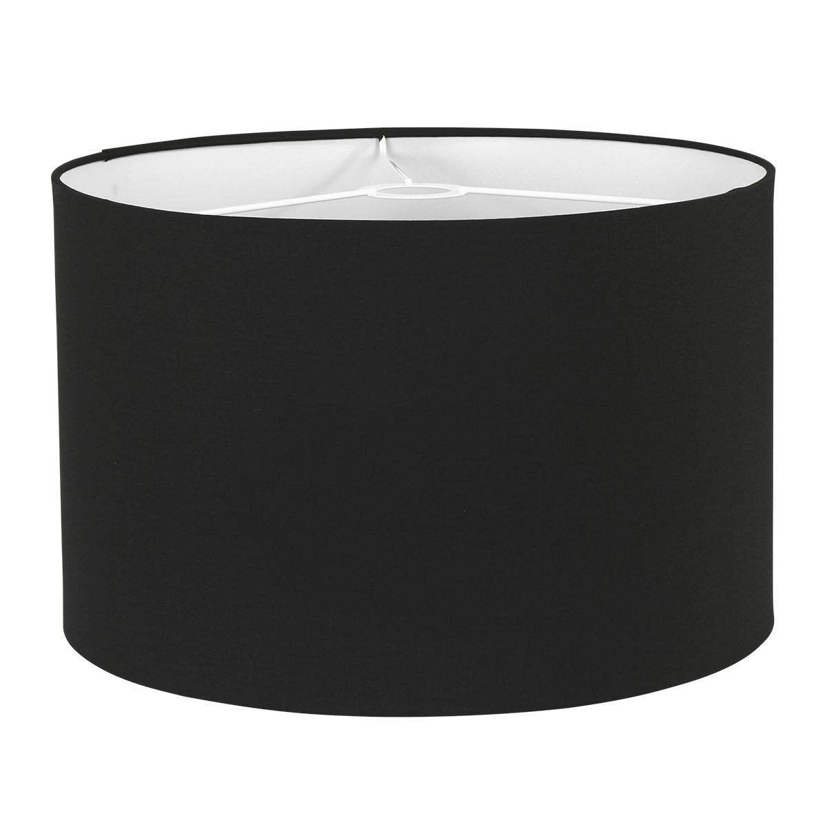 Abat-jour rond K7976SS noir en lin
