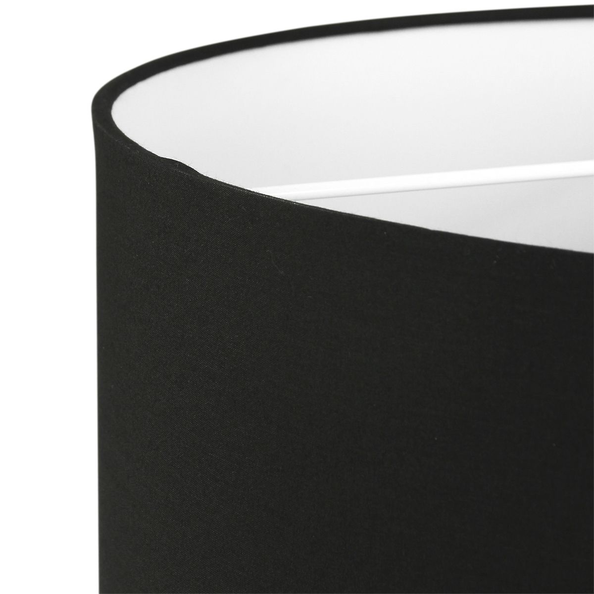 Abat-jour rond K7976SS noir en lin