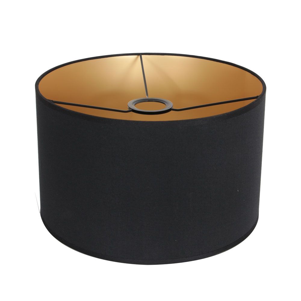 Abat-jour rond K7976SS noir en lin