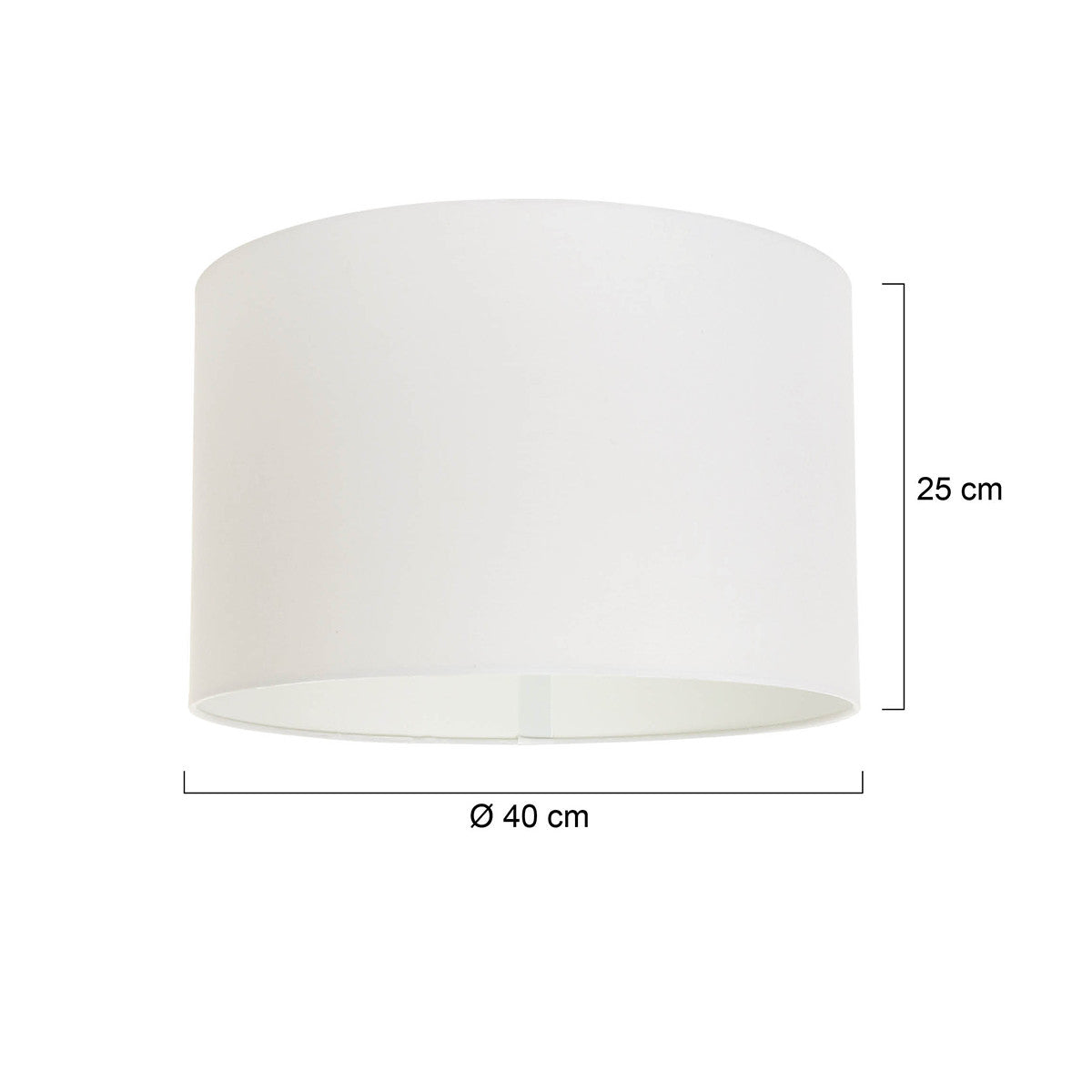 Abat-jour K7977QS blanc lin