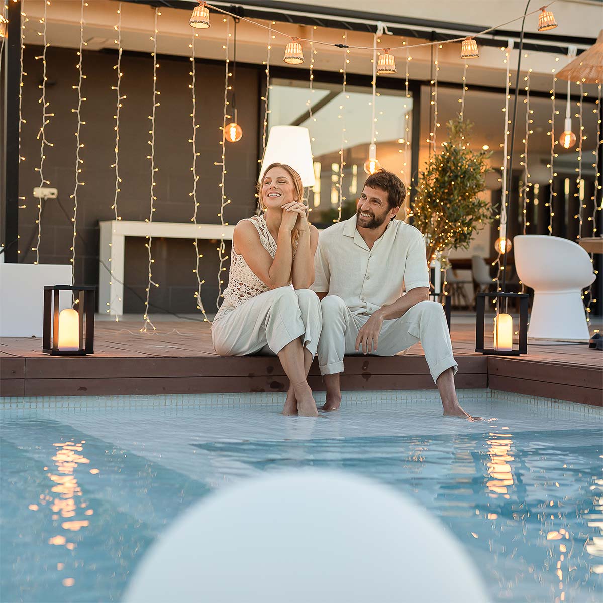 Rideau lumineux d'extérieur Luceo 3 x 2 m
