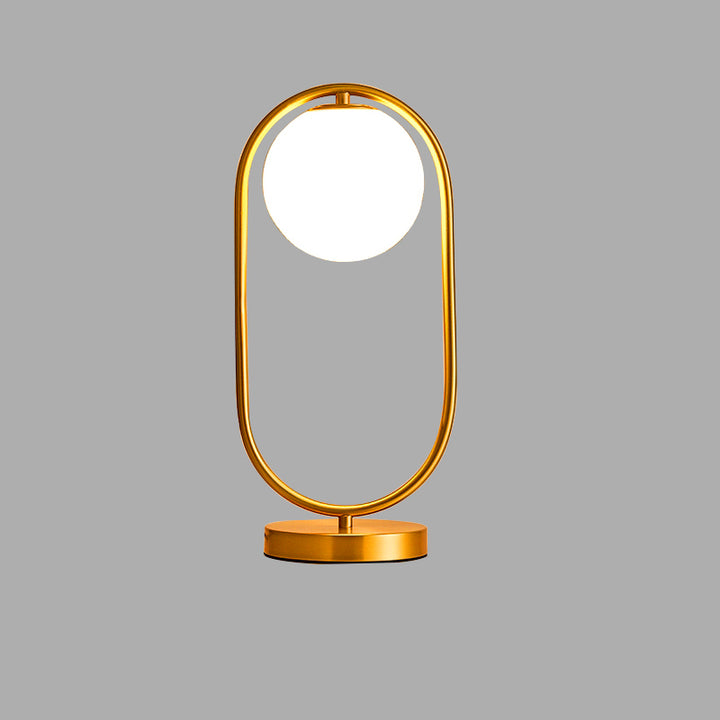 lampe métal doré Boule | Designix - Lampe de chevet Or Blanc Chaud  - https://designix.fr/