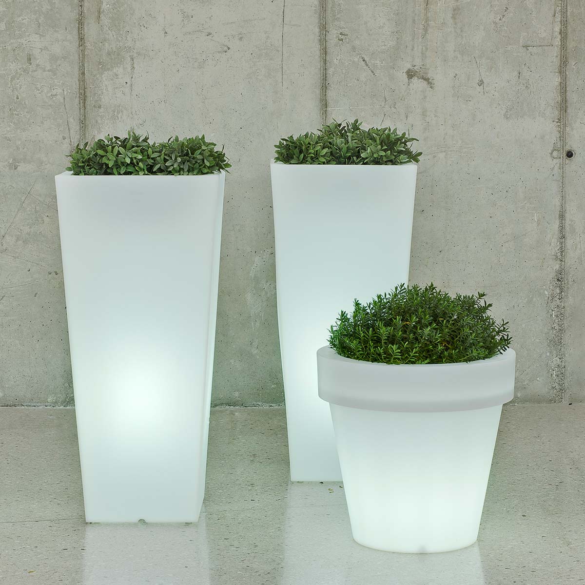 Jardinière lumineuse trapézoïdale Melisa