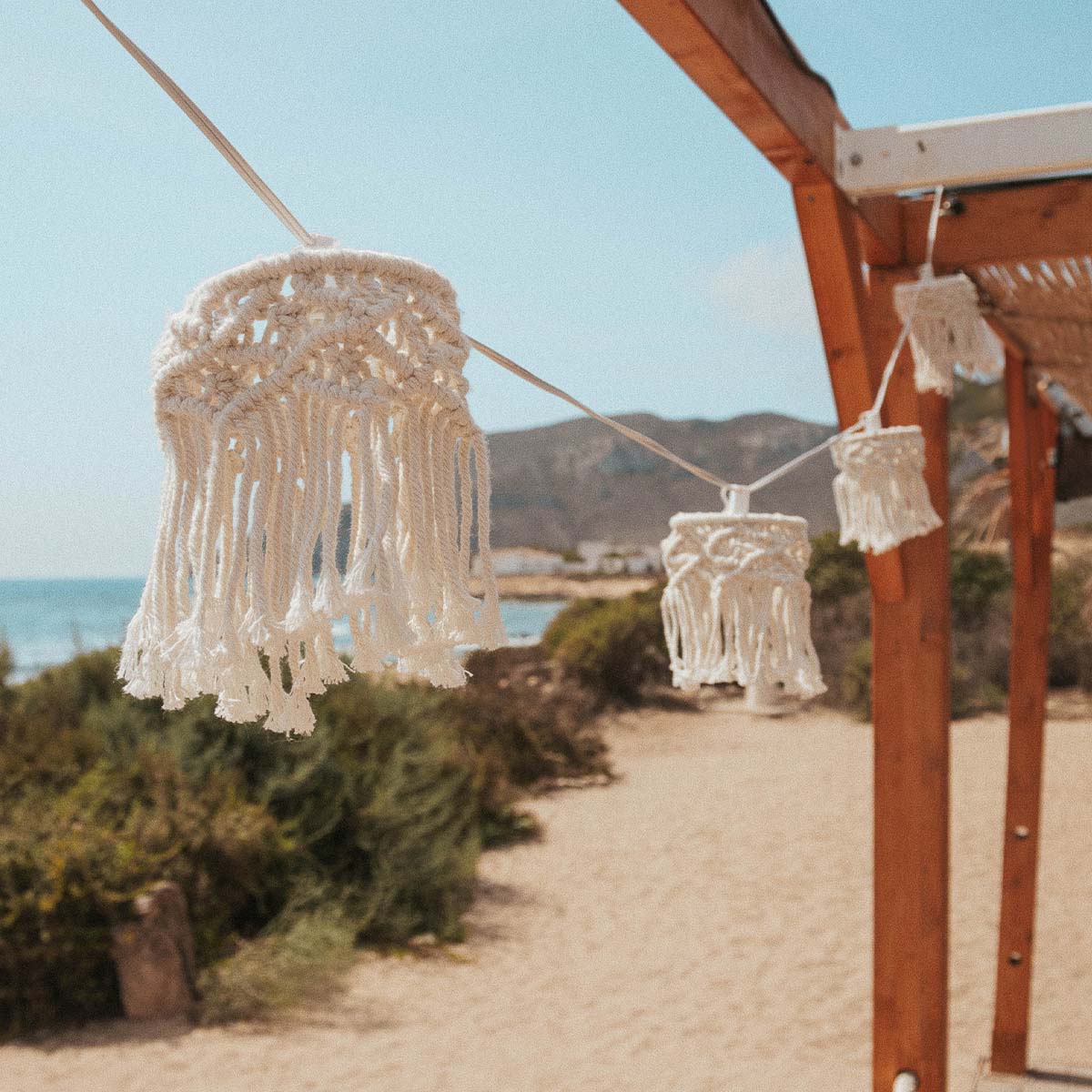 Guirlande décorative Mykonos, 8 m et 8 suspensions