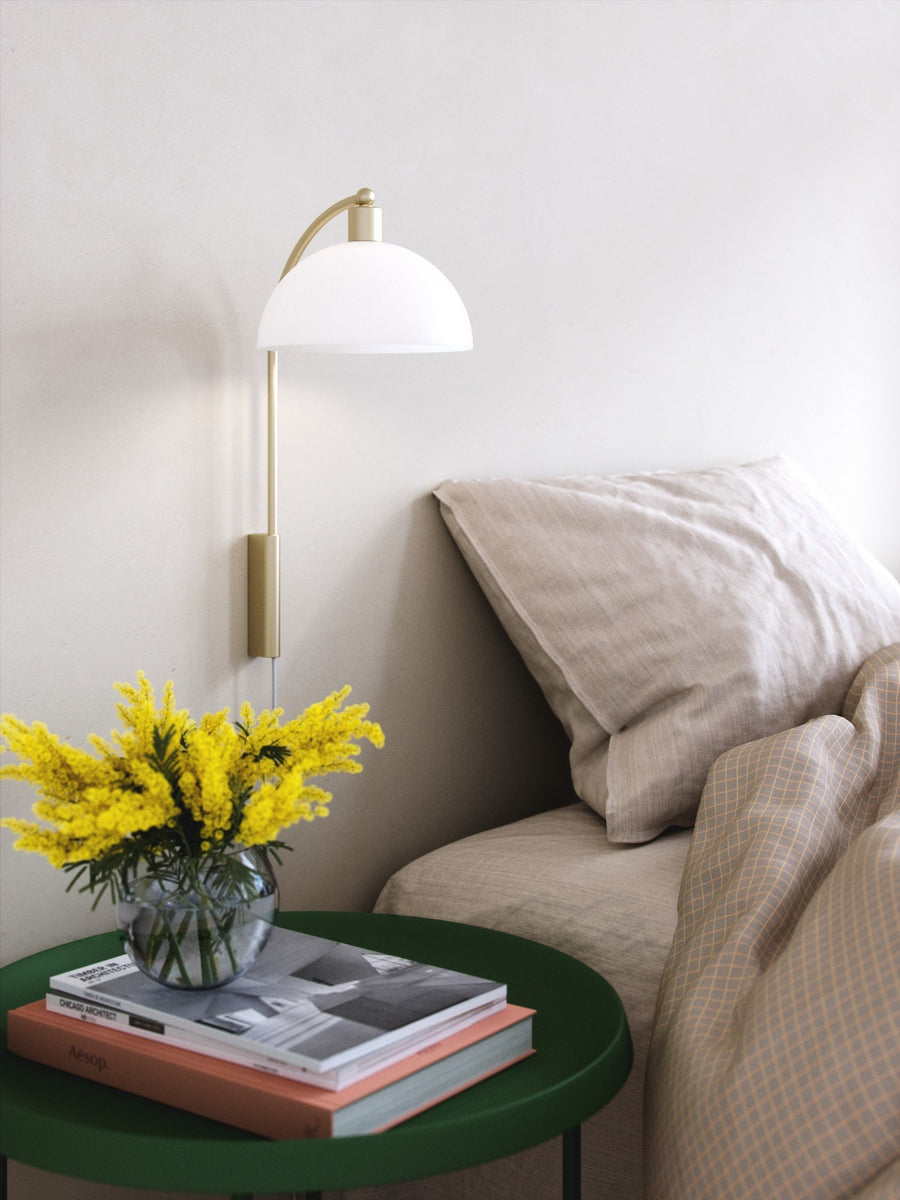 Applique murale Ellen 20 laiton, verre