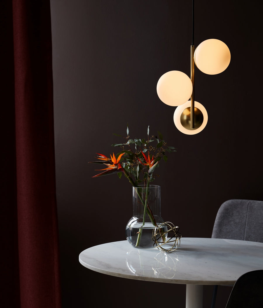 Suspension Lilly 3-Spot, verre