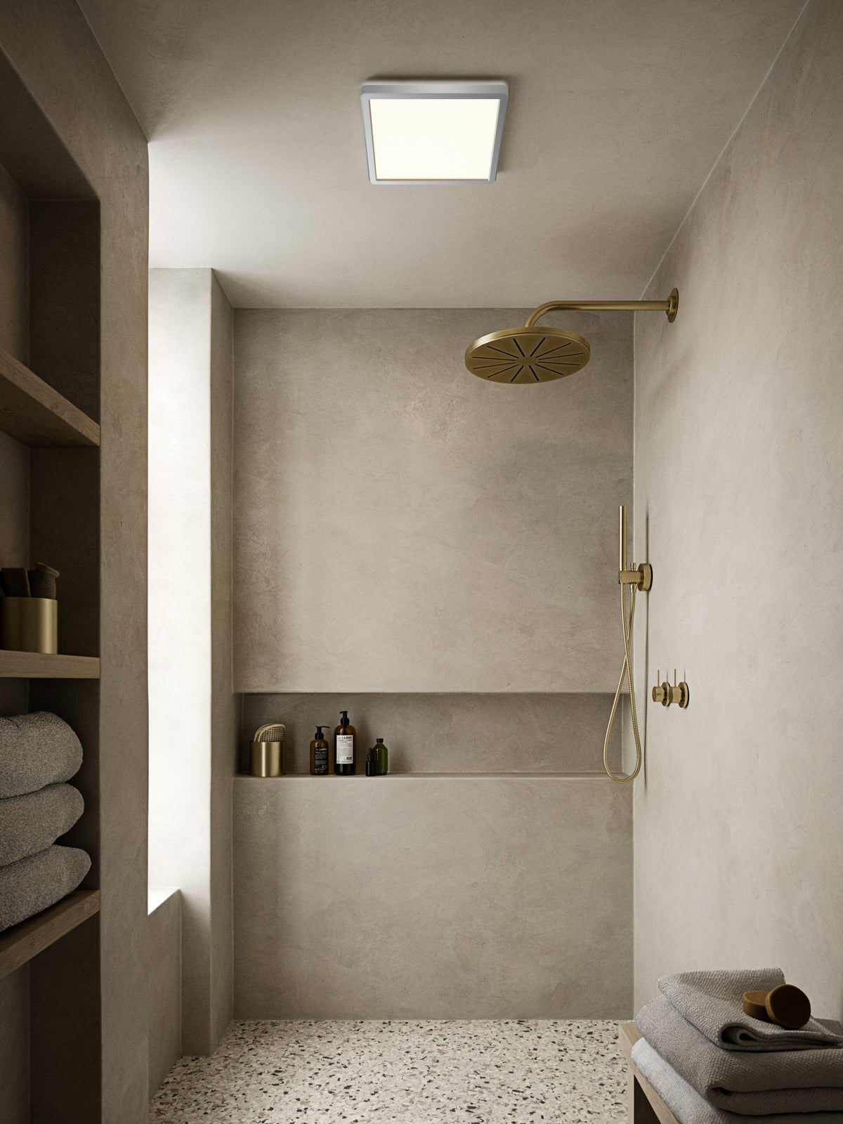 Plafonnier LED Oja 29 Square variable 3 niveaux 3000 ou 4000K chromé
