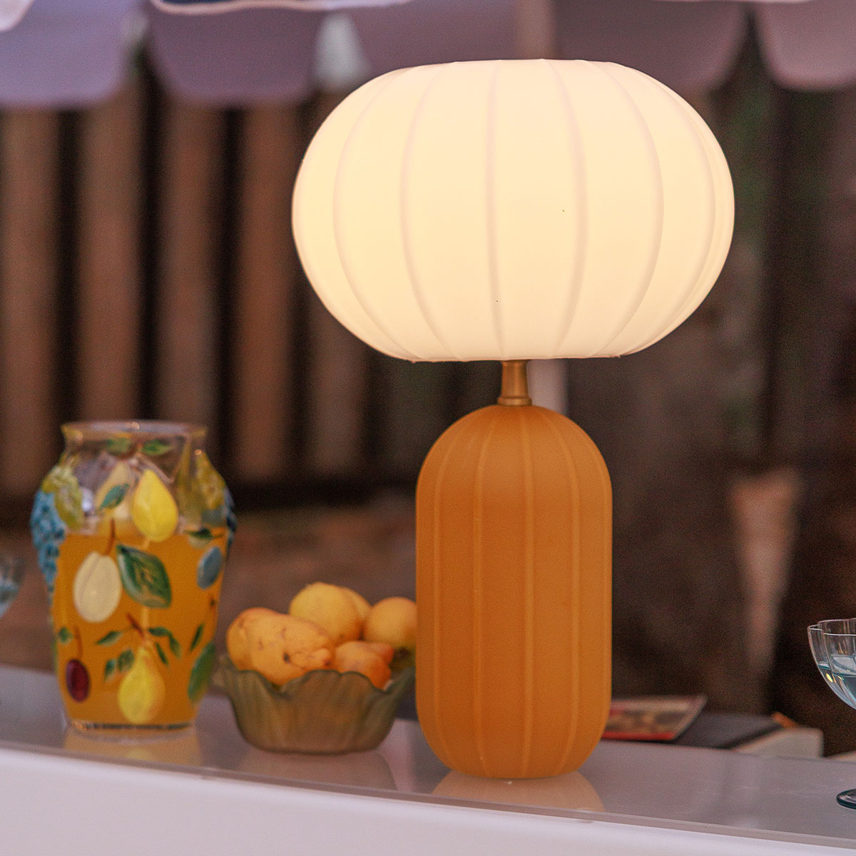 Lampe à poser solaire Rachel 45, style Art déco