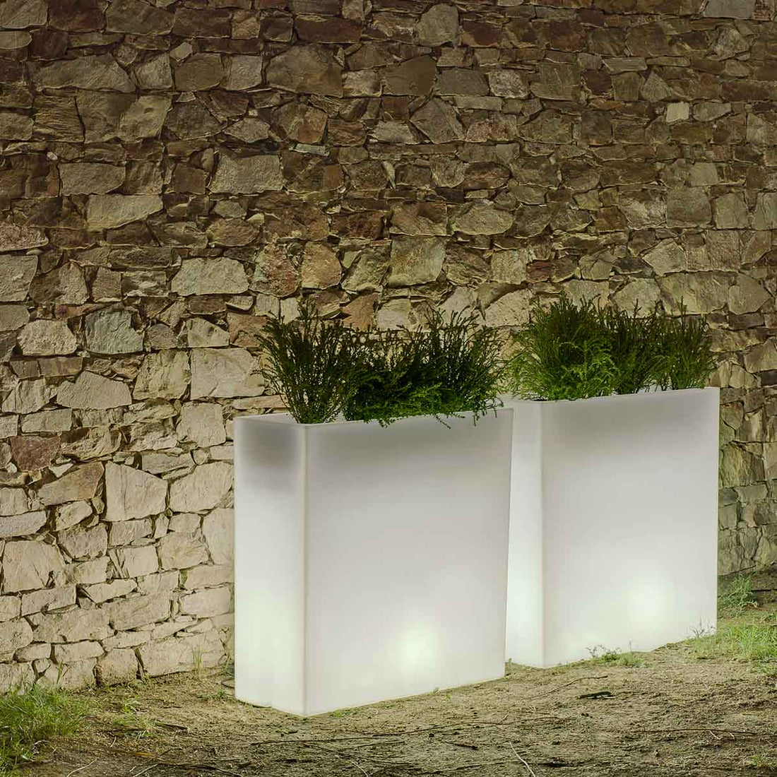 Jardinière lumineuse rectangulaire Junco 80