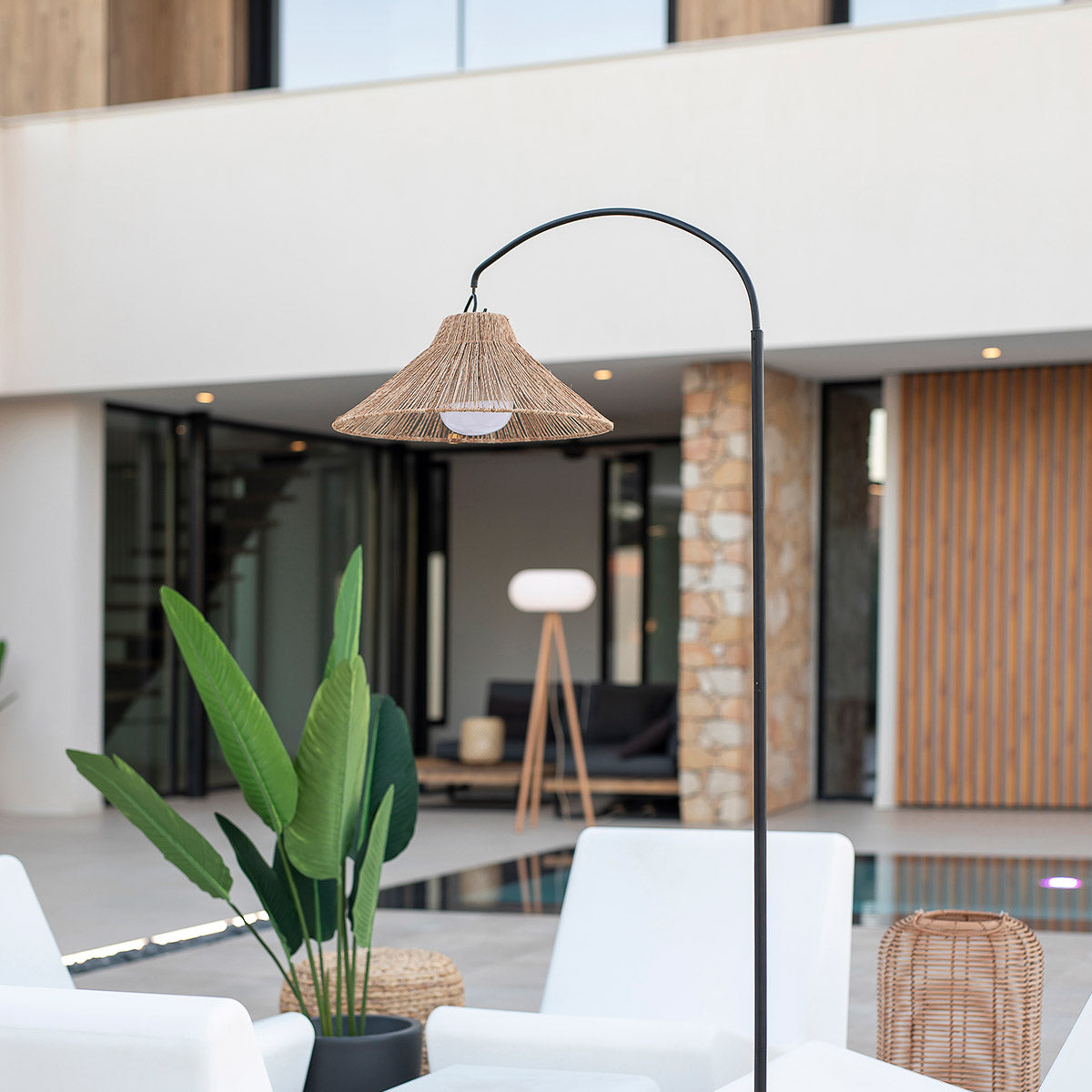 Lampadaire arqué sans fil Niza