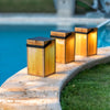 Lanterne solaire portative Okinawa en bambou