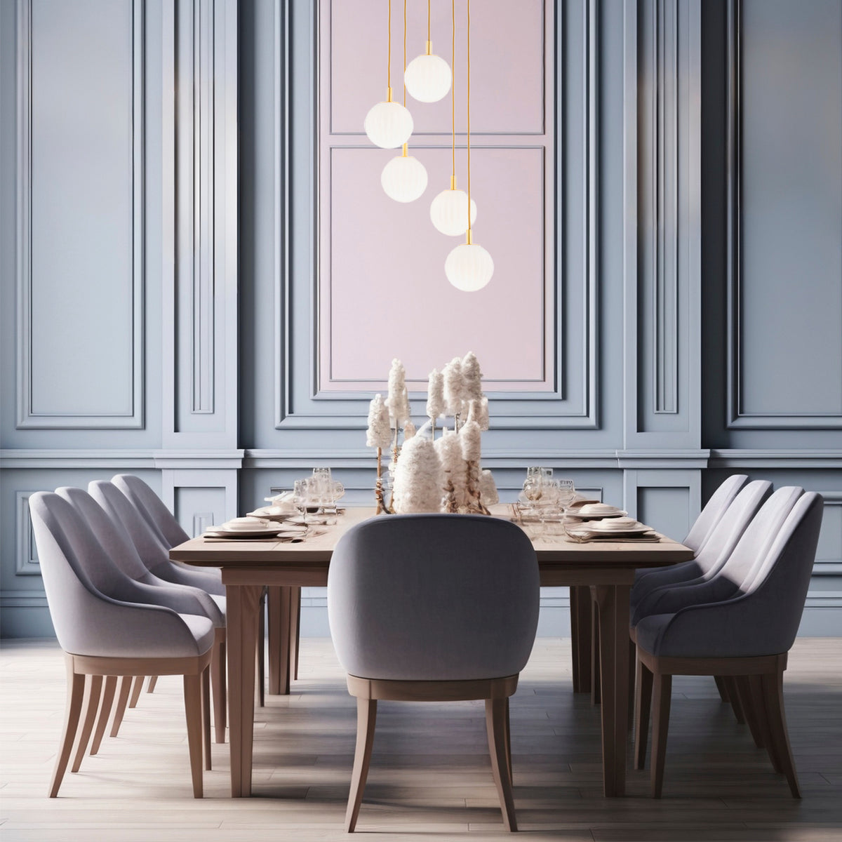 Suspension luminaire Paloma 5 lumières