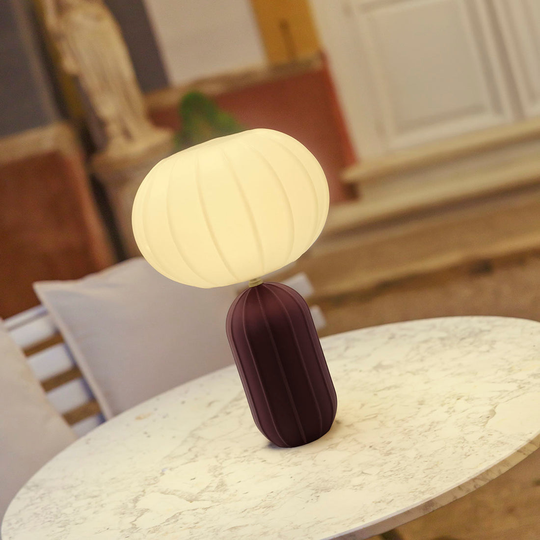 Lampe à poser solaire Rachel 45, style Art déco