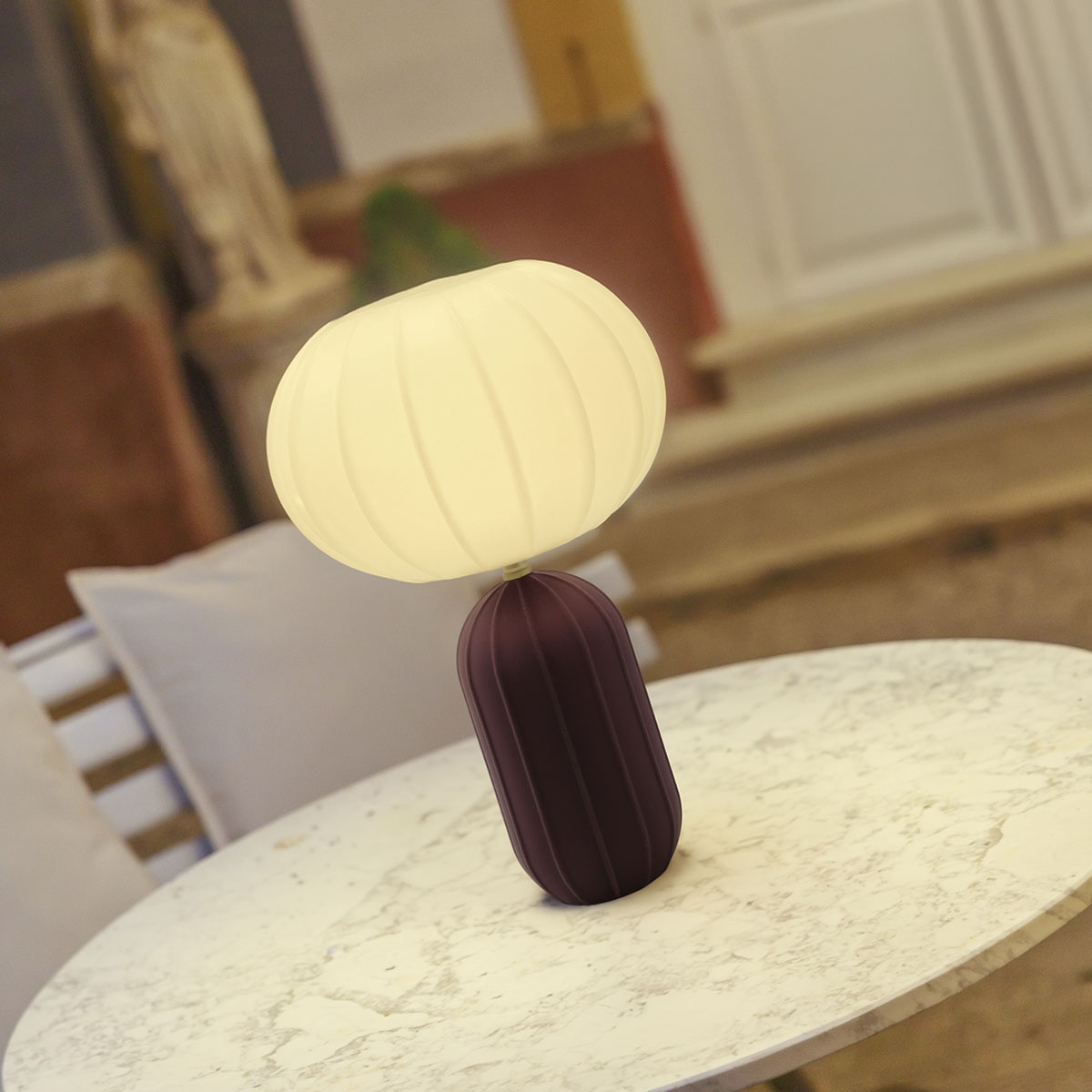 Lampe à poser solaire Rachel 45, style Art déco