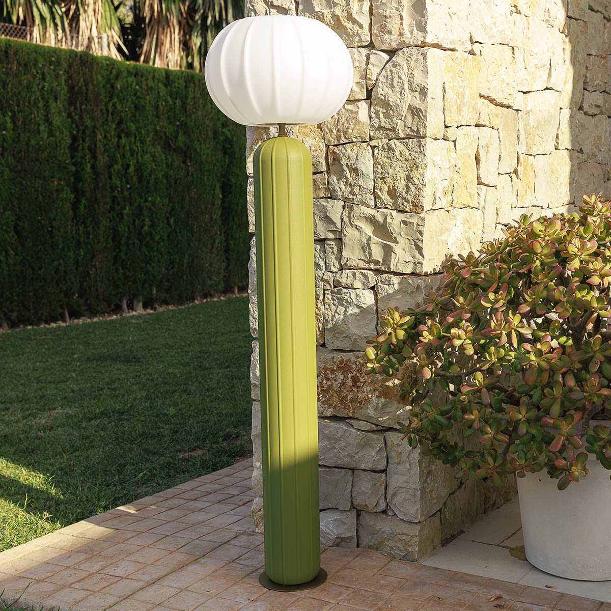 Lampadaire solaire Rachel 145, style Art déco