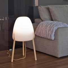 Lampadaire Rocket à pieds bois