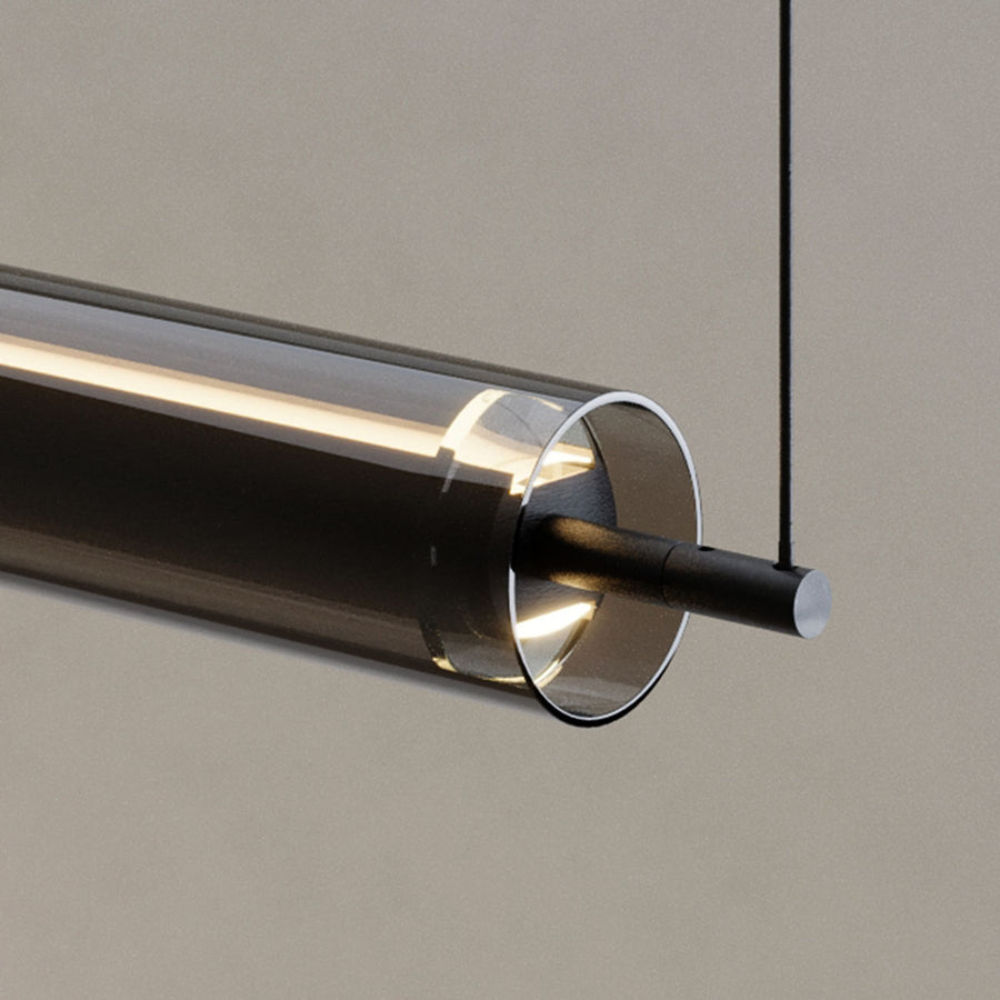 Suspension LED Ranya en verre éclairage haut et bas, télécommande