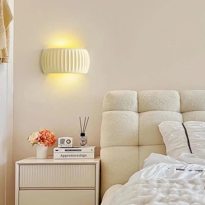 Nordique crème mur Led lumière chambre de fille salon chambre décoration applique applique escalier couloir couloir citrouille forme lampe | Designix - Luminaire - https://designix.fr