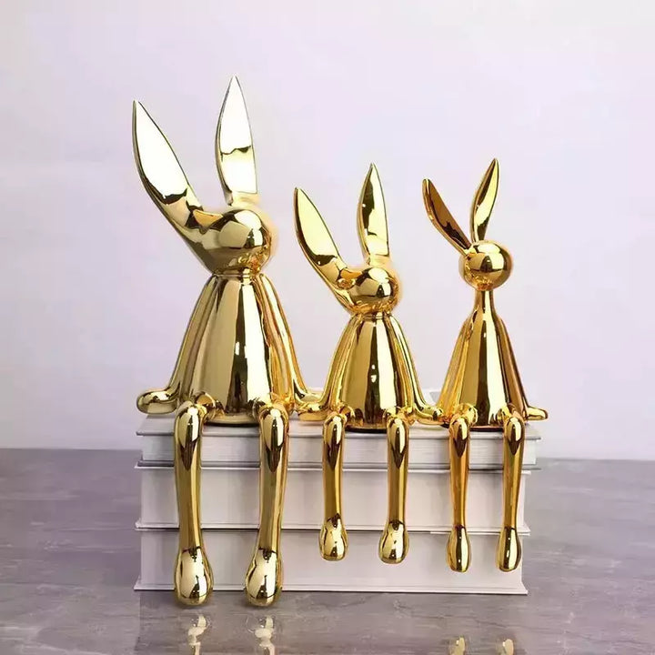 Nordic Home Decorate Figurines for Interior Gift Rabbit Statue Christmas Room Decor Abstract Art Study Sculpture Desk Gift | Designix -     - https://designix.fr/