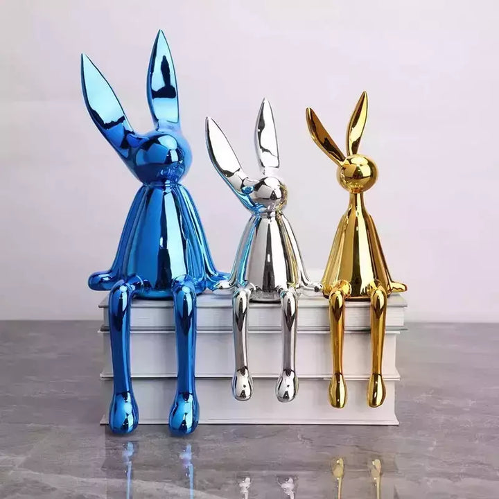 Nordic Home Decorate Figurines for Interior Gift Rabbit Statue Christmas Room Decor Abstract Art Study Sculpture Desk Gift | Designix -     - https://designix.fr/