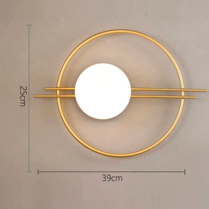 applique murale cercle | Designix -  G Brass Warm White (2700-3500K)  - https://designix.fr/