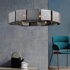 Plafonnier noir ovale | Ombra