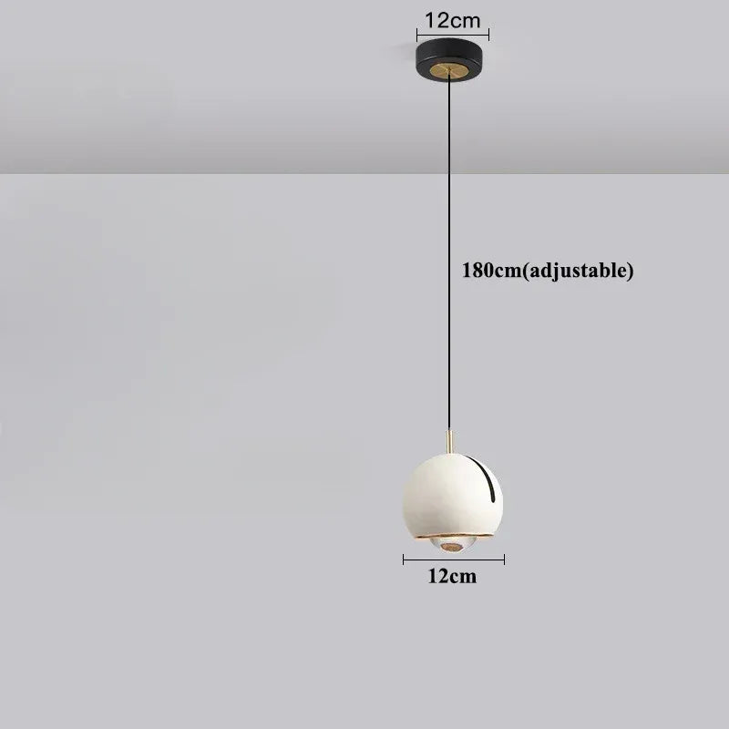 Luminaire Suspension Boule Réglable | Éclat Moderne | Designix - Suspension luminaire Blanc | Socle Rond Tactile  - https://designix.fr/