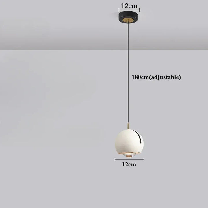 Luminaire Suspension Boule Réglable | Éclat Moderne | Designix - Suspension luminaire Blanc | Socle Rond Tactile  - https://designix.fr/